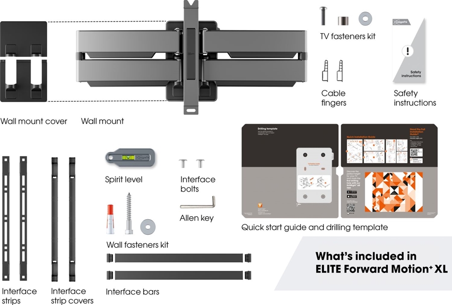 Vogel's ELITE TVM 5855 | Draaibare tv-beugel XL | 55-100"  5